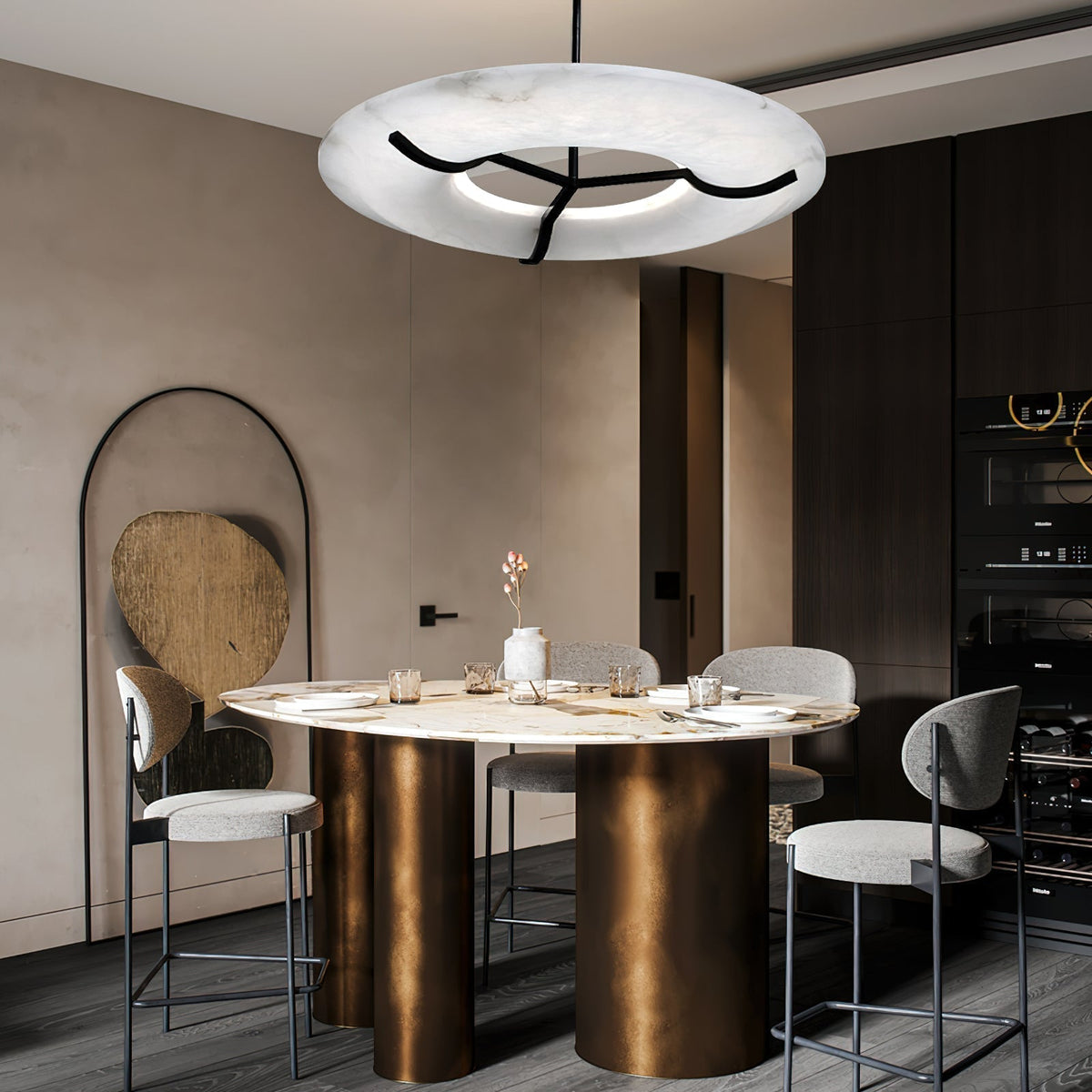 Eldorora Lustre Laiton Albâtre Minimaliste Moderne - Neutralighting
