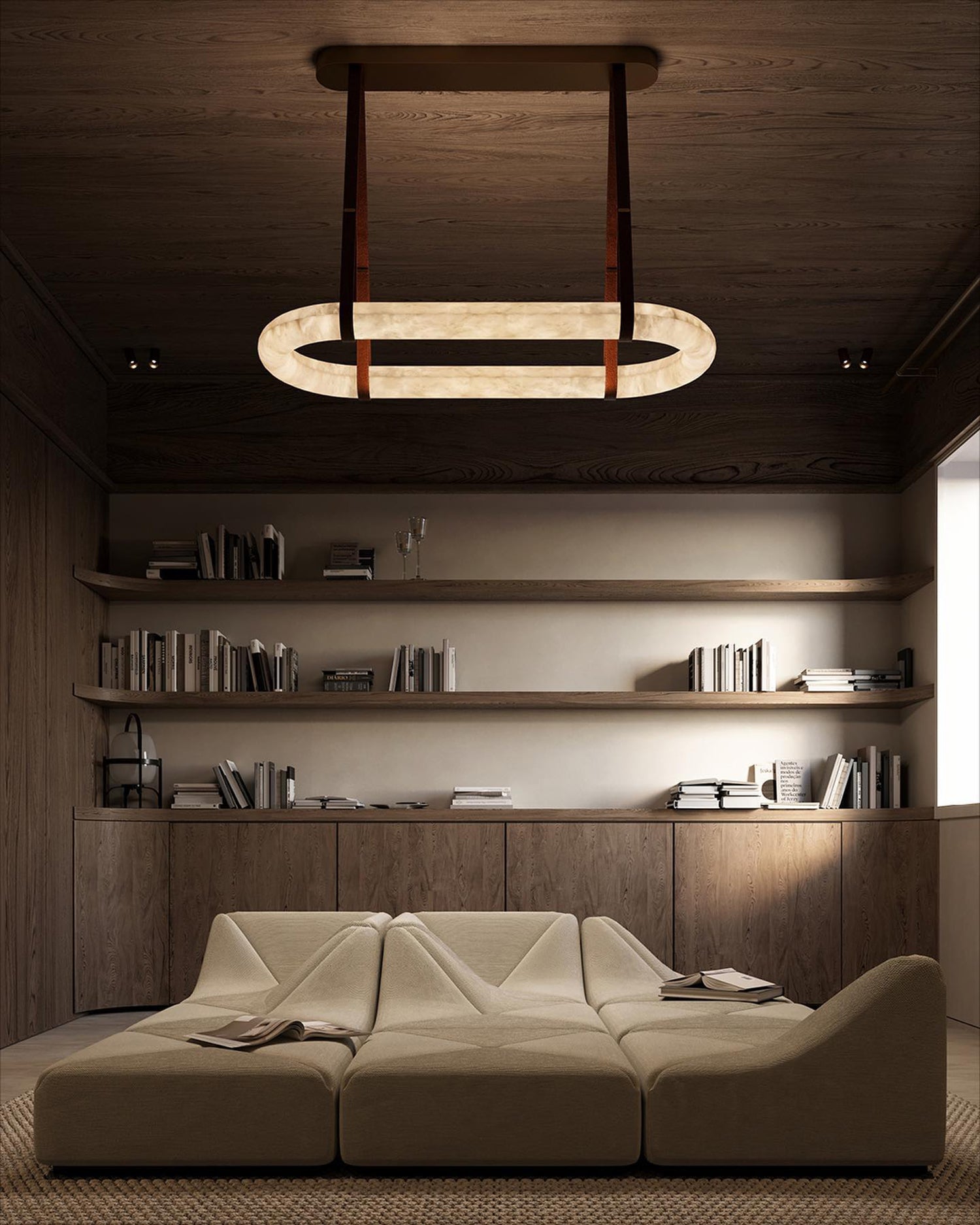 Kurve Chandelier Anneau D'Albâtre - Neutralighting