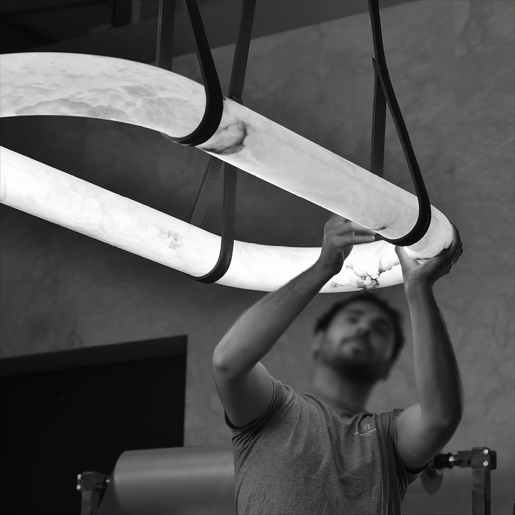 Kurve Chandelier Anneau D'Albâtre - Neutralighting