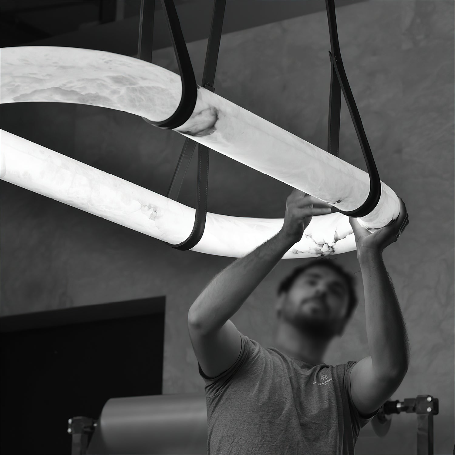 Kurve Chandelier Anneau D'Albâtre - Neutralighting