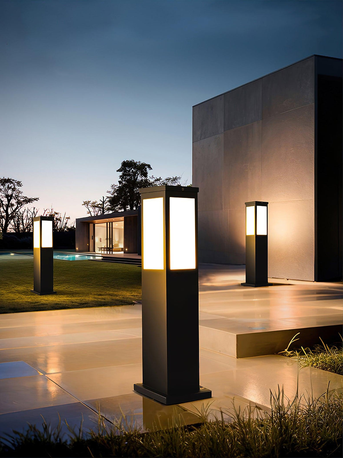 Orshaan Lampe Exterieure Solaire de Type Bollard - Neutralighting