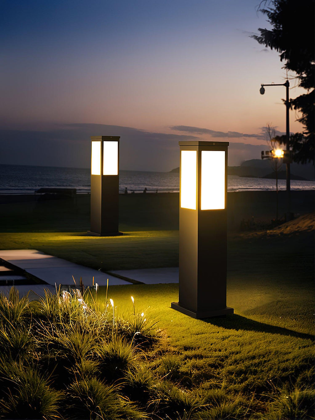 Orshaan Lampe Exterieure Solaire de Type Bollard - Neutralighting