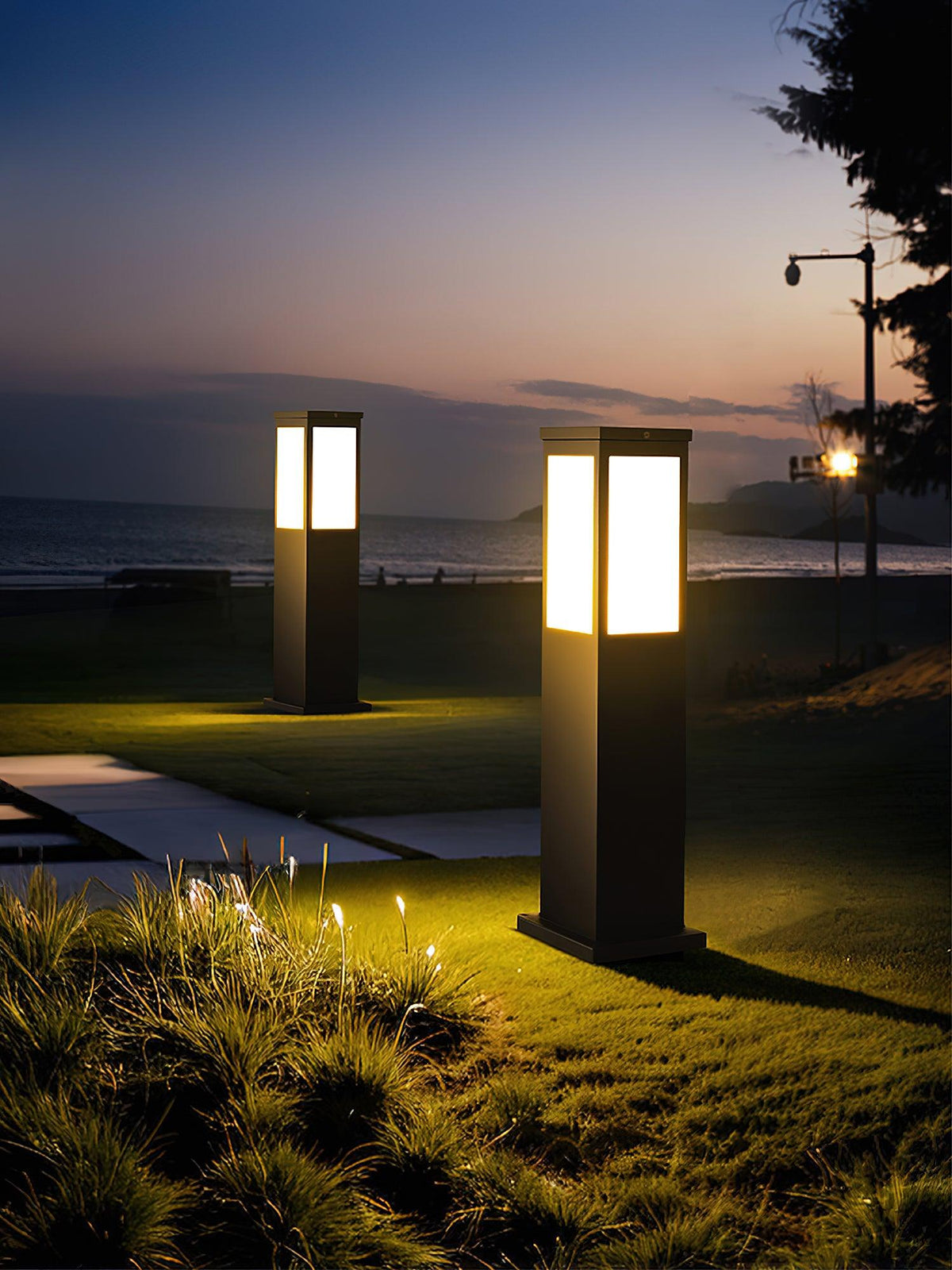 Orshaan Lampe Exterieure Solaire de Type Bollard - Neutralighting