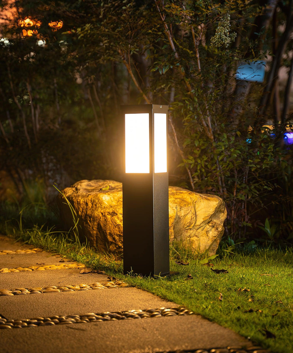 Orshaan Lampe Exterieure Solaire de Type Bollard - Neutralighting