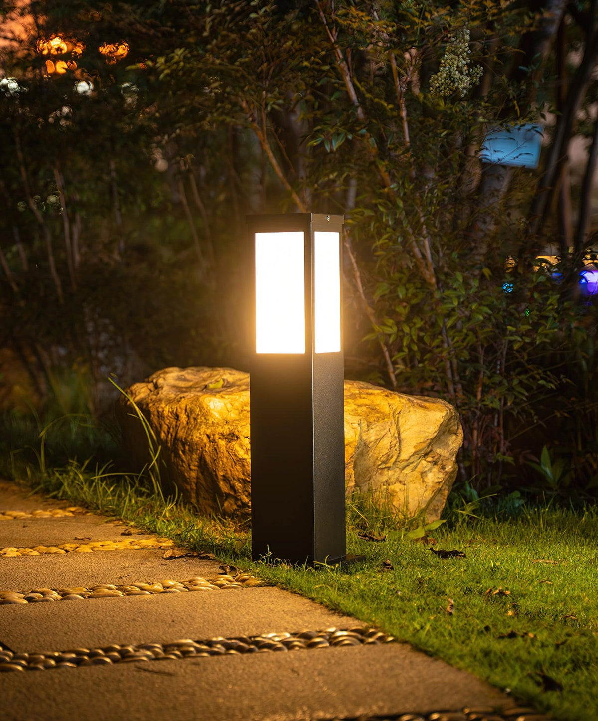 Orshaan Lampe Exterieure Solaire de Type Bollard - Neutralighting