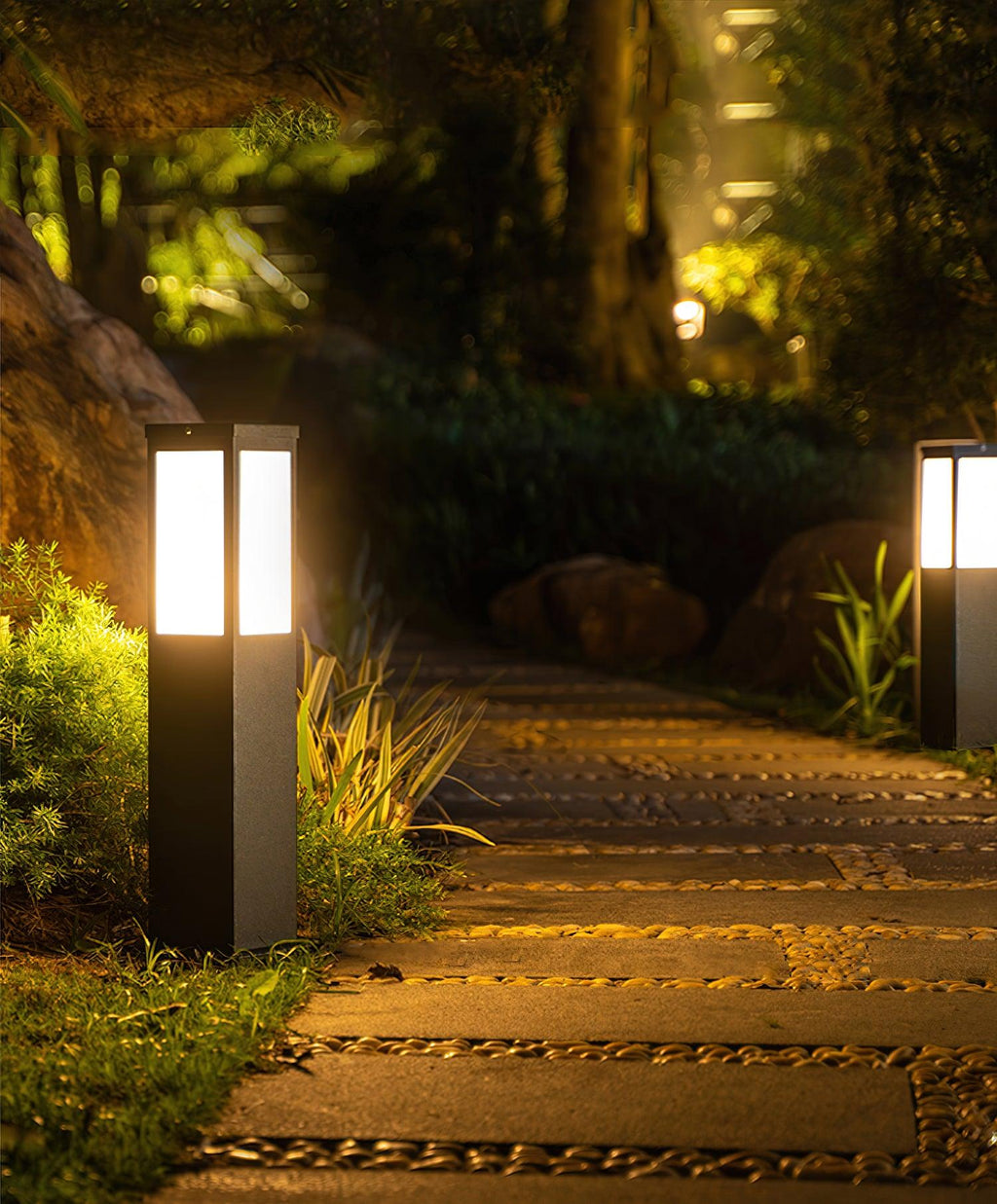 Orshaan Lampe Exterieure Solaire de Type Bollard - Neutralighting