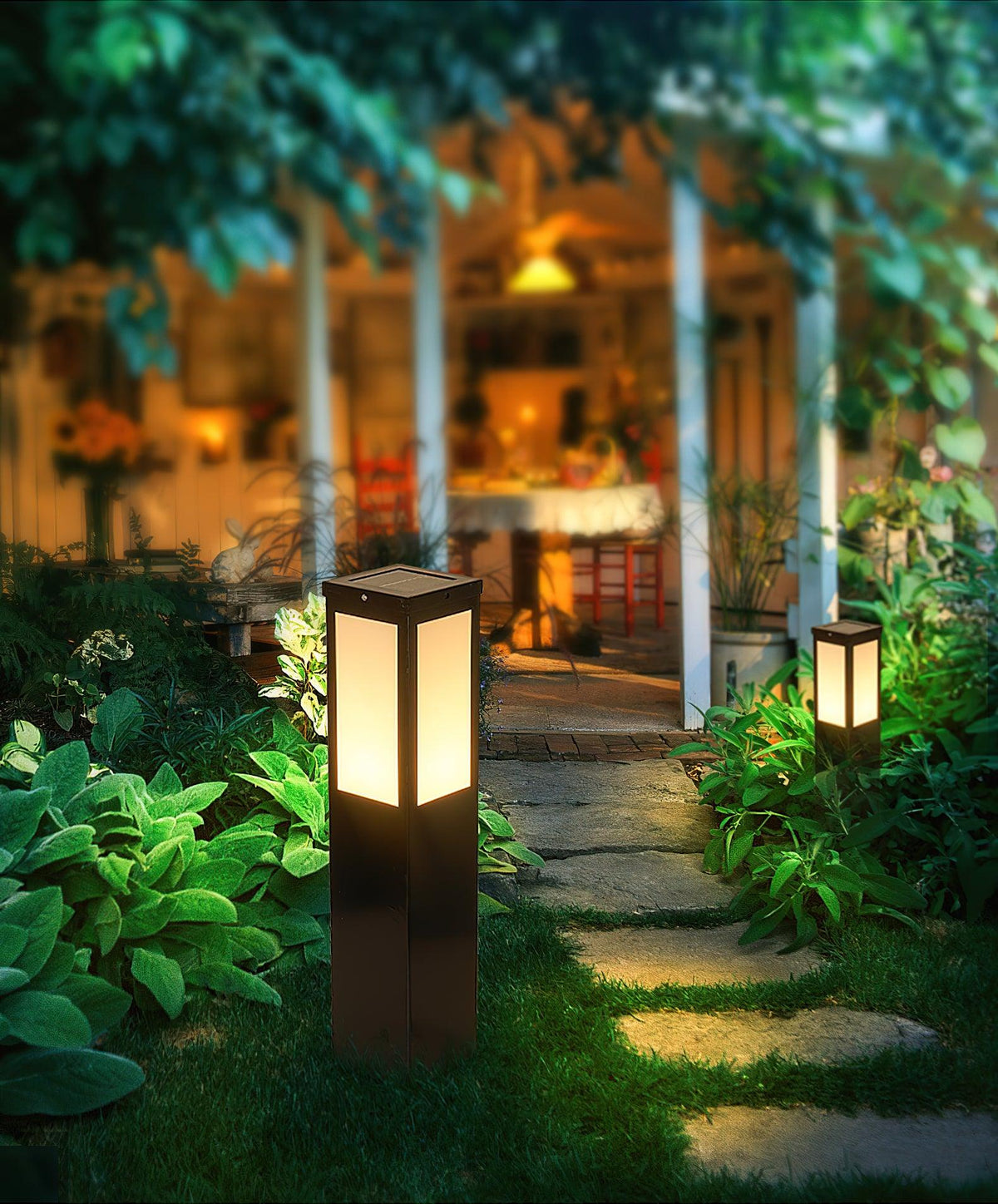 Orshaan Lampe Exterieure Solaire de Type Bollard - Neutralighting