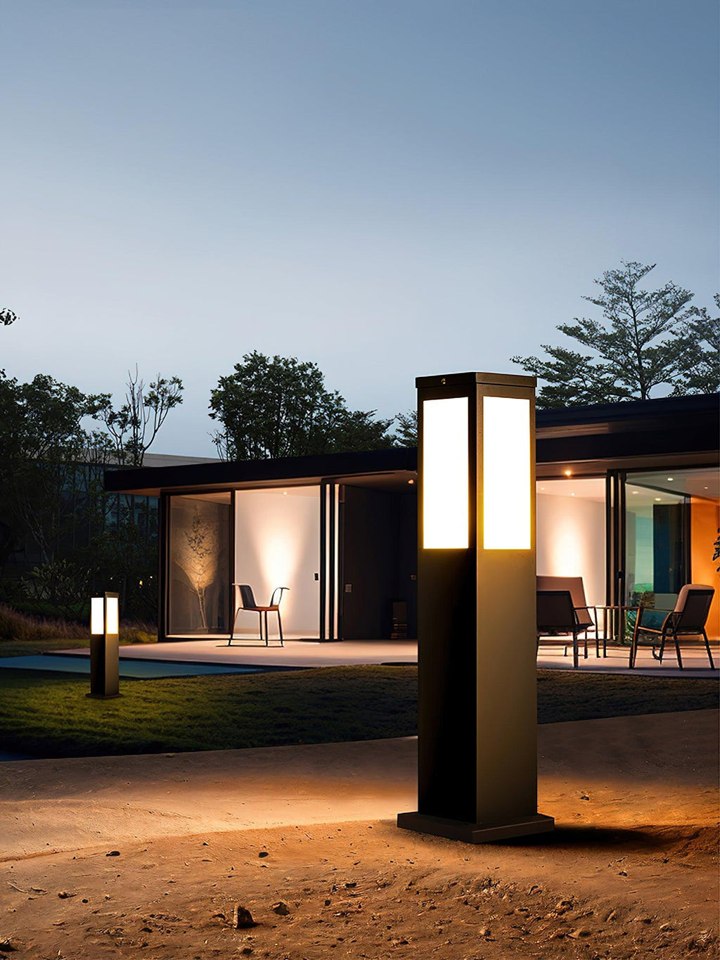 Orshaan Lampe Exterieure Solaire de Type Bollard - Neutralighting