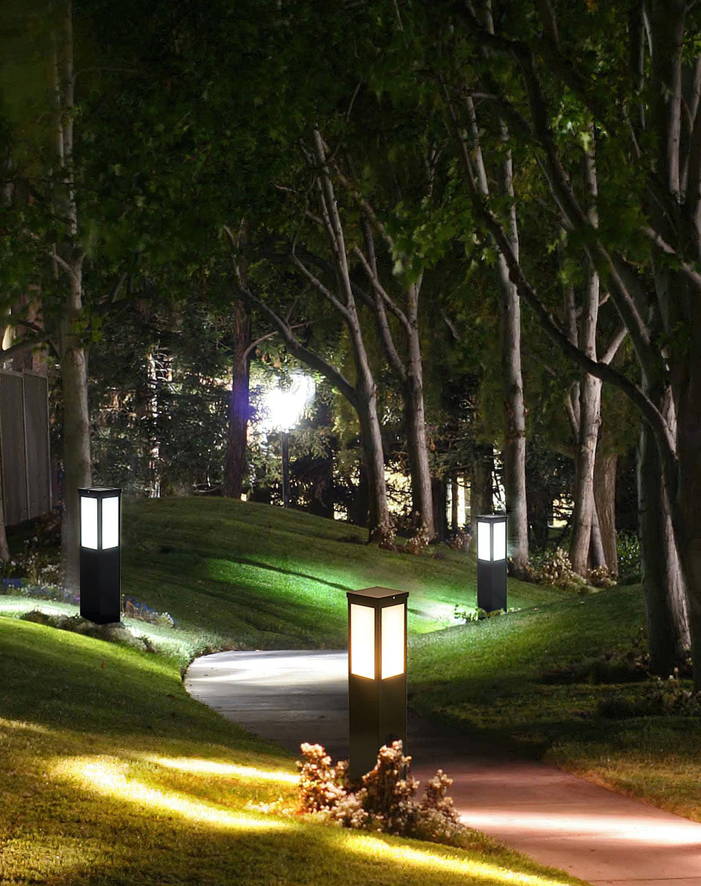 Orshaan Lampe Exterieure Solaire de Type Bollard - Neutralighting