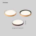 Arisha Moderne LED Plafonnier Blanc Bois Acrylique Salle De Bain - Neutralighting