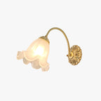 Arisha Rétro LED Applique Murale Or Métal Verre Salon Chambre À Coucher - Neutralighting
