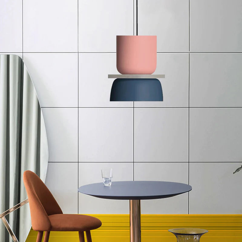 Jojo Suspendue Industrial Contrast Color Island Salon - Neutralighting