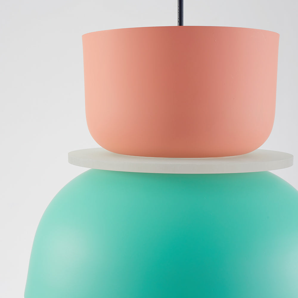 Jojo Suspendue Industrial Contrast Color Island Salon - Neutralighting