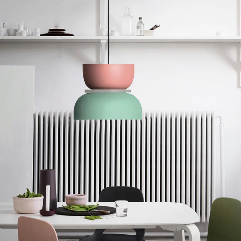Jojo Suspendue Industrial Contrast Color Island Salon - Neutralighting