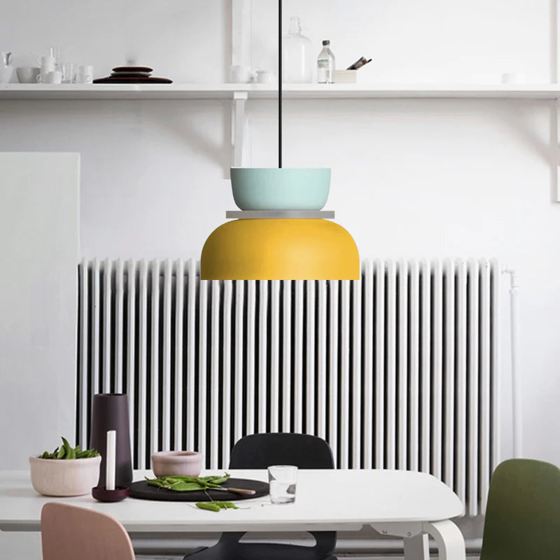 Jojo Suspendue Industrial Contrast Color Island Salon - Neutralighting
