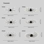Wesley Plafonnier Fireworks Design Artistique Noir/Doré - Neutralighting