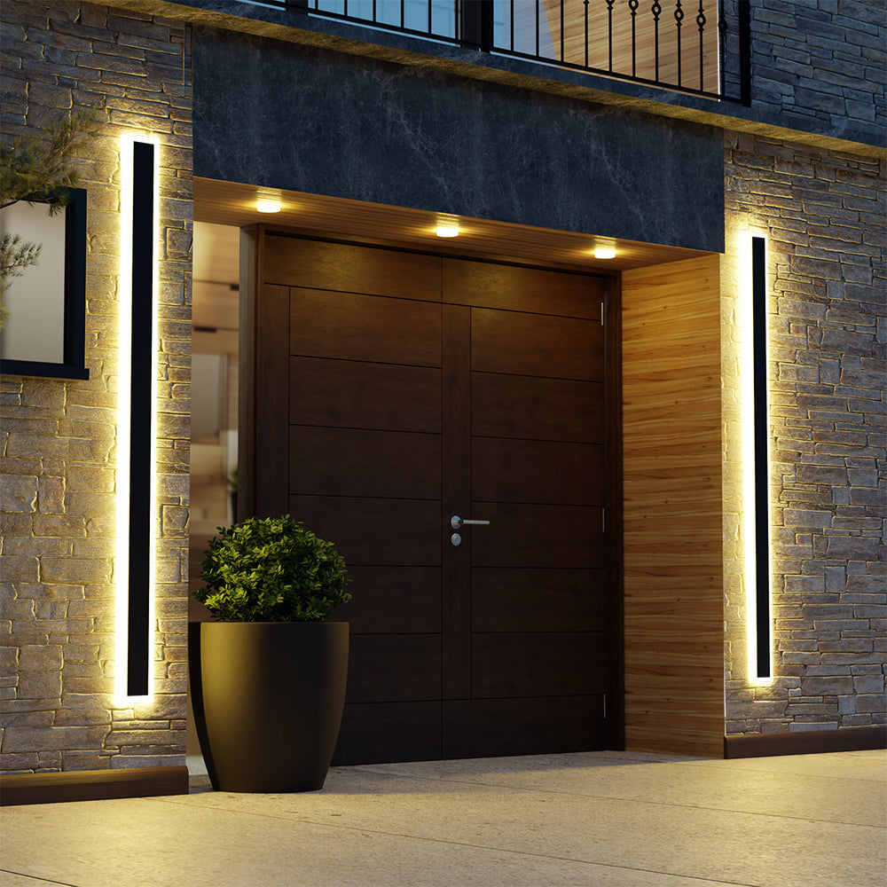 Fiala Moderne LED Applique Murale Extérieure Noir - Neutralighting
