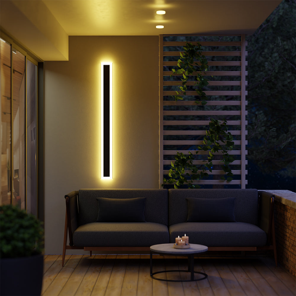 Fiala Moderne LED Applique Murale Extérieure Noir - Neutralighting