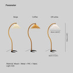 Muto Design LED Lampadaire Métal/Bois Chambre/Salon Intérieur - Neutralighting
