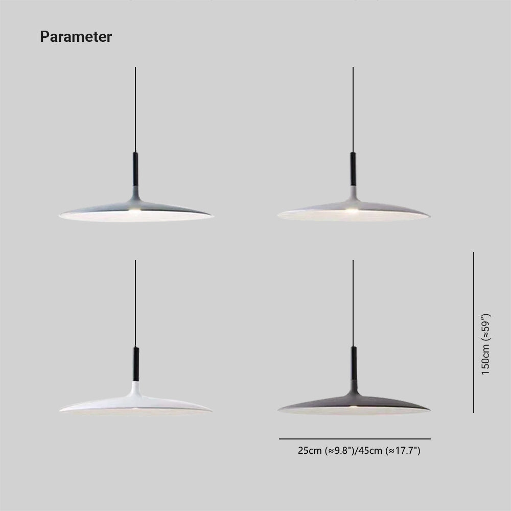 Rava Suspension Ronde Nordique Blanc/Noir/Gris Claire/Armée Verte - Neutralighting