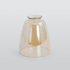 June suspension Industriel en Verre. Clair/Ambre/Gris Fumé - Neutralighting