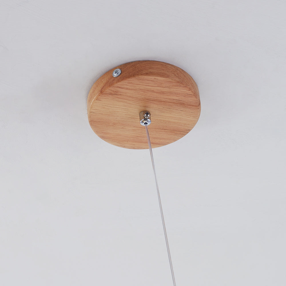 Valentina Verre Bolla Suspension en Bois/Noce - Neutralighting