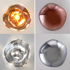 Lutho Applique Murale en Verre Soufflé Doré Moderne - Neutralighting