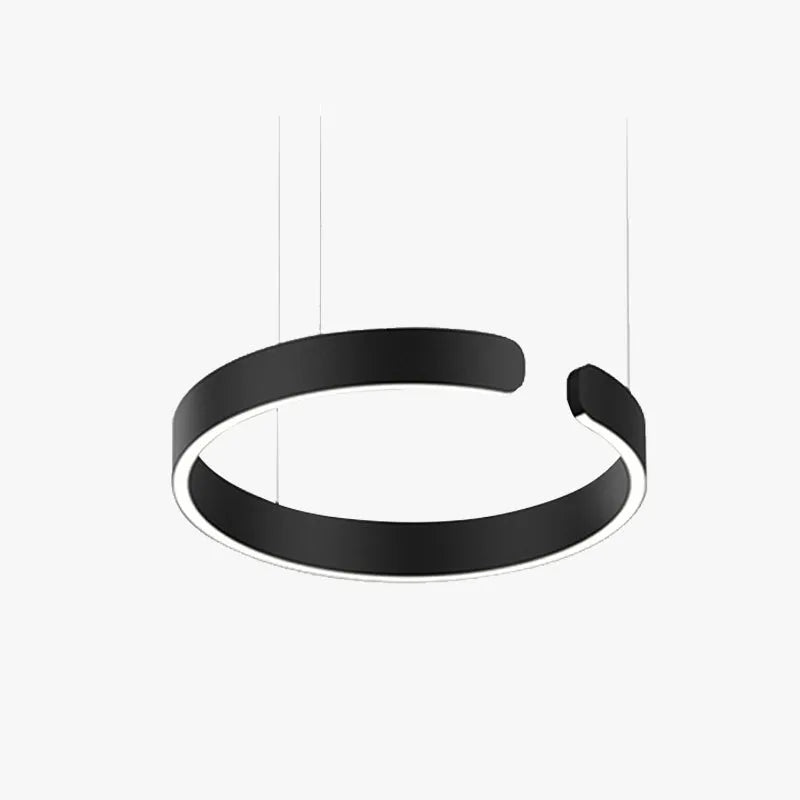 Urel Suspension Cercle Noir/Or Rose Salon/Chambre à Coucher - Neutralighting