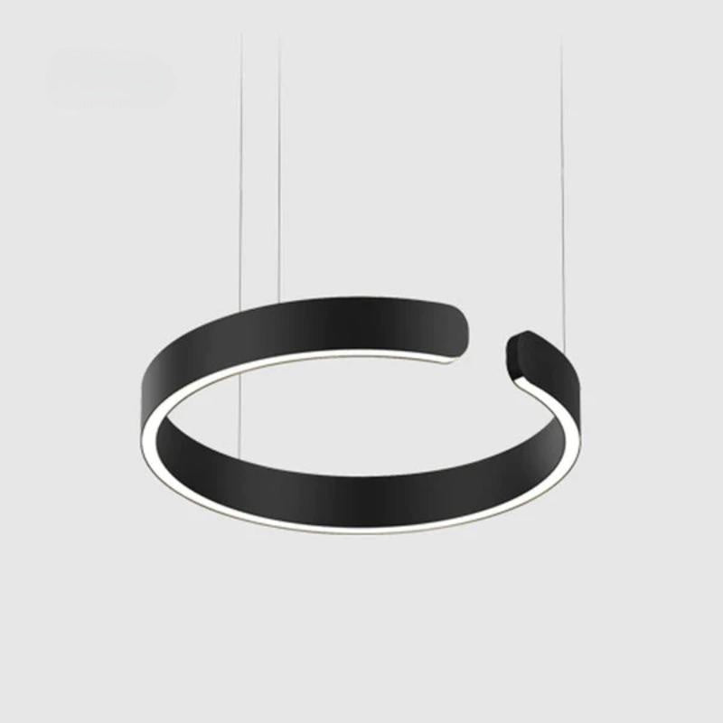 Urel Suspension Cercle Noir/Or Rose Salon/Chambre à Coucher - Neutralighting