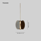 Valentina Suspension Rond LED Simplicité Noir Métal/Verre Chambre à Coucher - Neutralighting