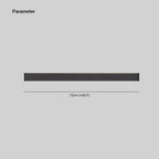 Ray Applique Murale Rectanglaire Minimaliste, Métal/Acrylique, Noir/Blanc, Salle de Bain - Neutralighting