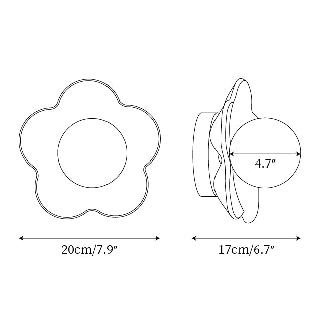 Meluna Applique murale à fleurs jaunes - Neutralighting