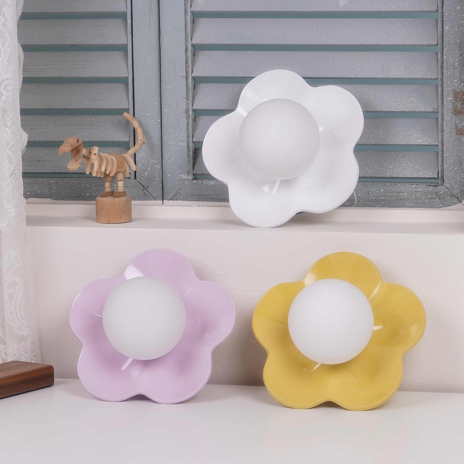 Meluna Applique murale à fleurs jaunes - Neutralighting