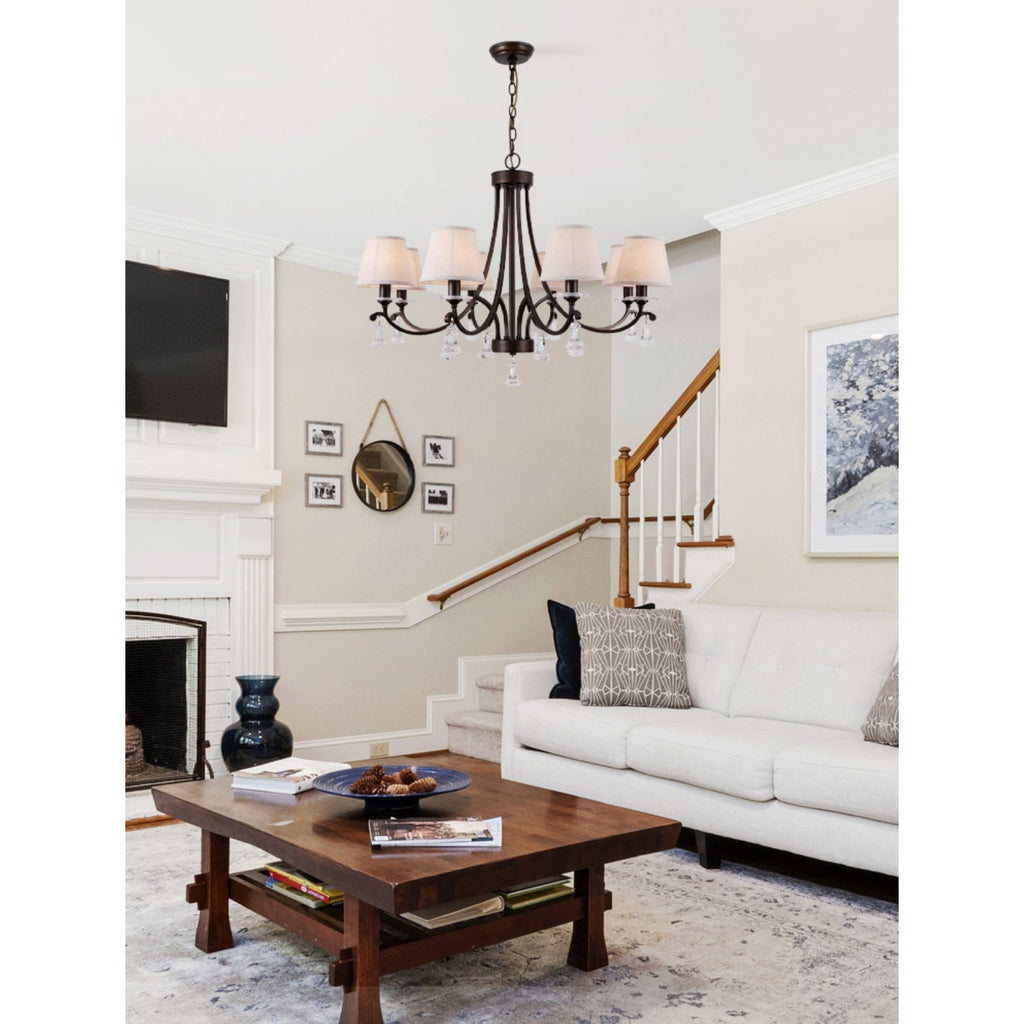Lyvenisra Lustre Cristal Tissu Laiton Industrial Vintage Pointe - Neutralighting