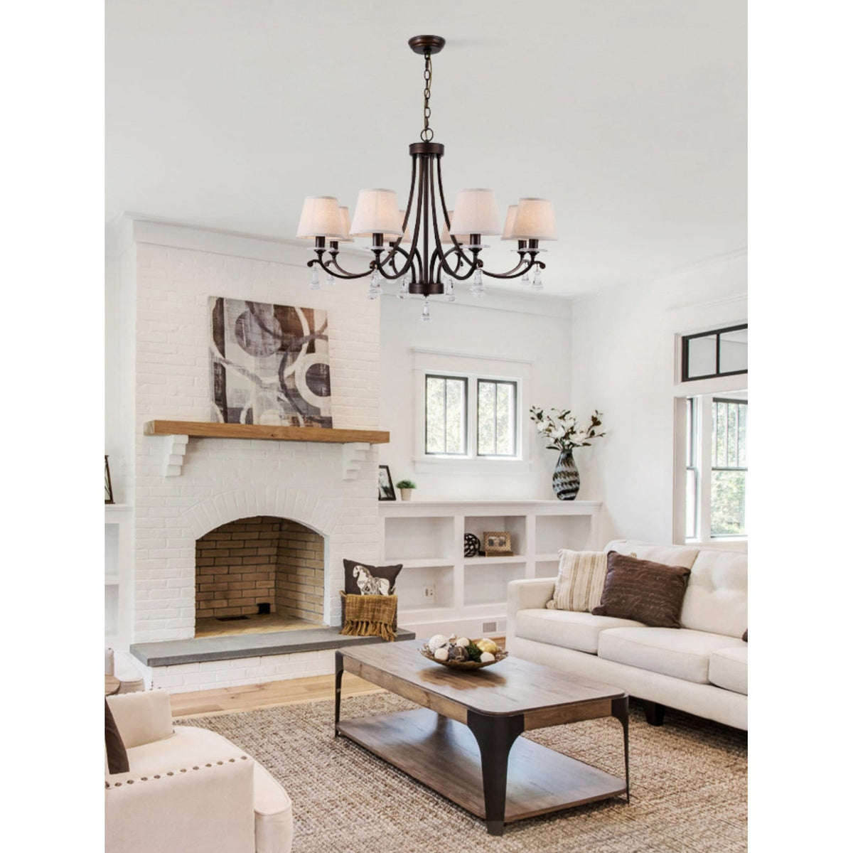 Lyvenisra Lustre Cristal Tissu Laiton Industrial Vintage Pointe - Neutralighting