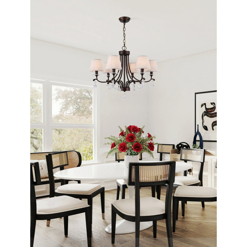 Lyvenisra Lustre Cristal Tissu Laiton Industrial Vintage Pointe - Neutralighting