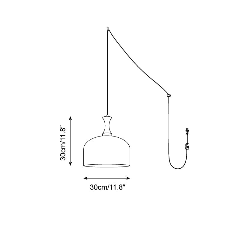 Pivon Suspension en Verre à Brancher - Neutralighting