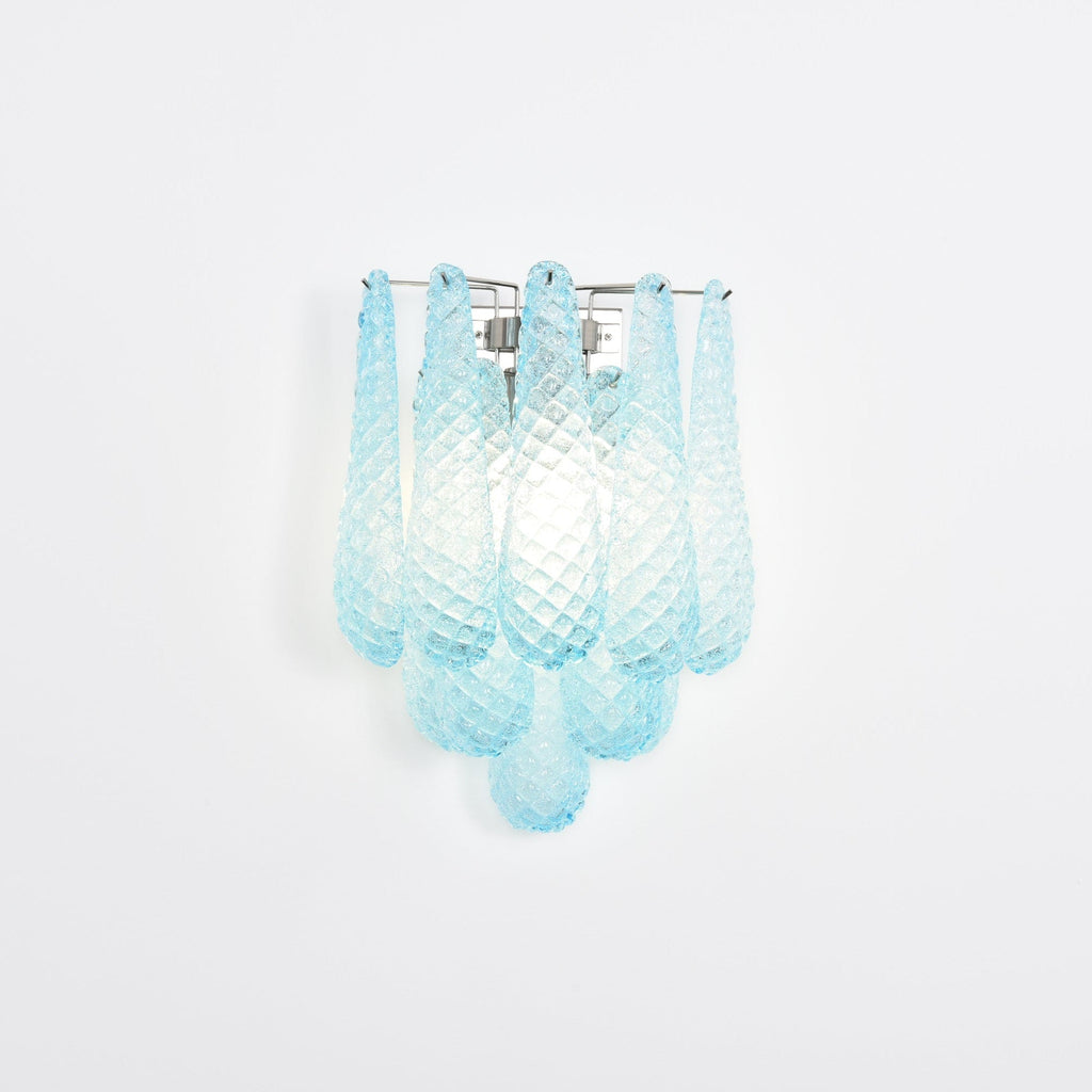 Aurora Applique Murale Rose Larme Verre Florale Artistique - Neutralighting