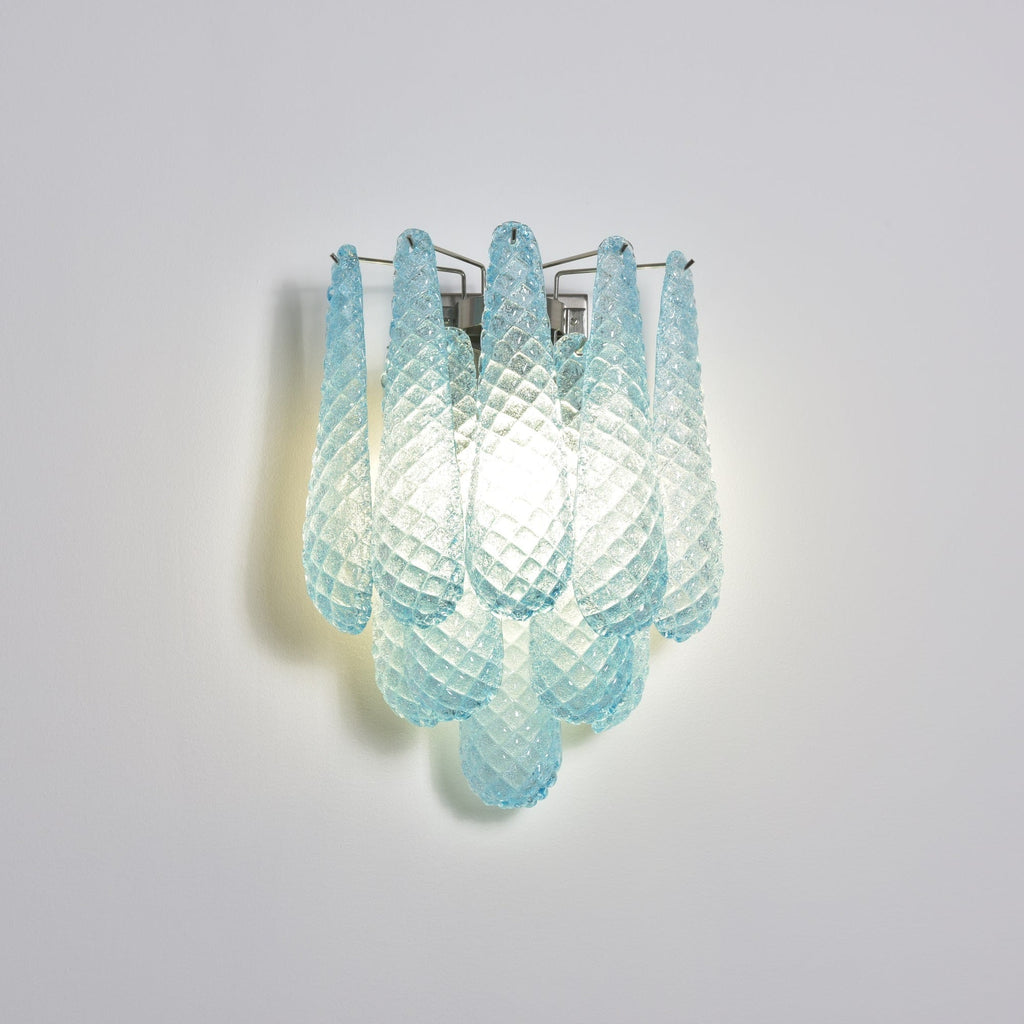Aurora Applique Murale Rose Larme Verre Florale Artistique - Neutralighting