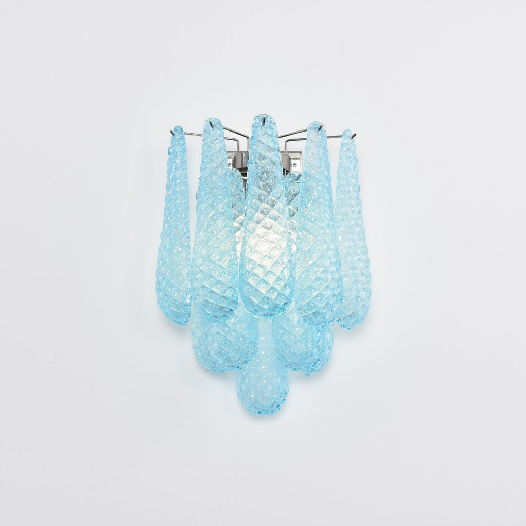 Aurora Applique Murale Rose Larme Verre Florale Artistique - Neutralighting