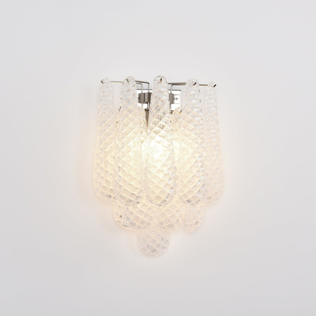 Aurora Applique Murale Rose Larme Verre Florale Artistique - Neutralighting