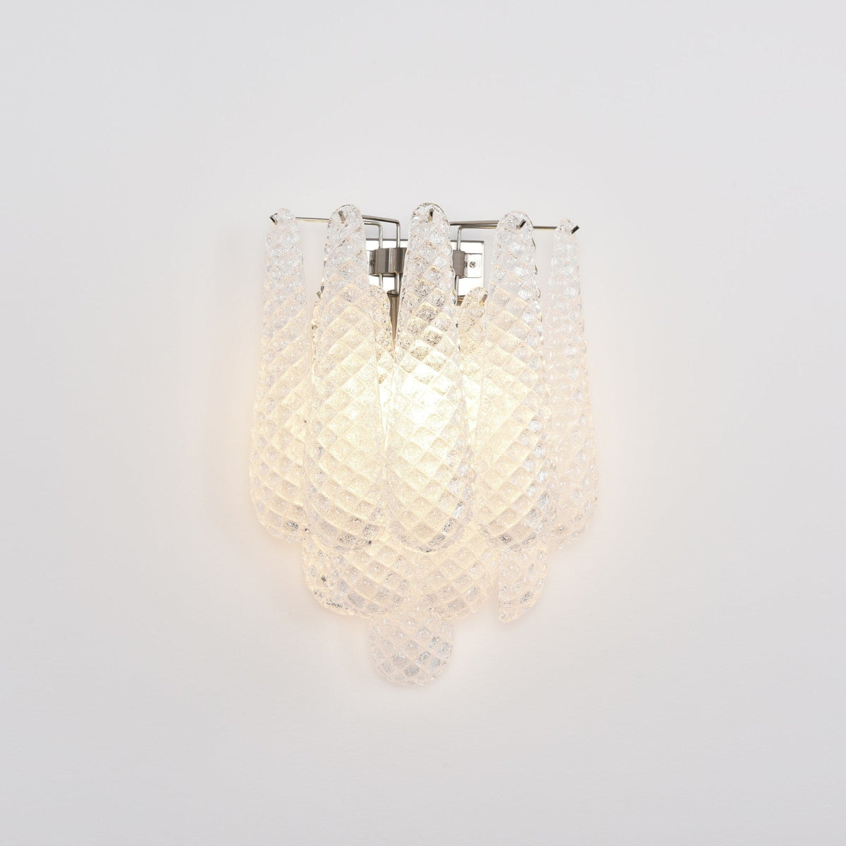 Aurora Applique Murale Rose Larme Verre Florale Artistique - Neutralighting