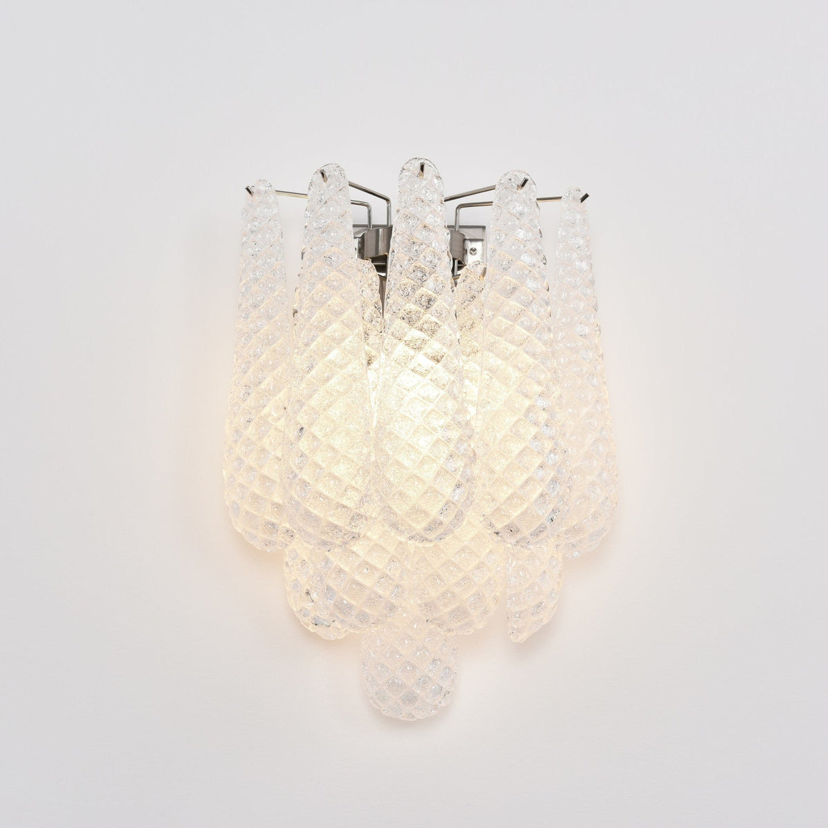 Aurora Applique Murale Rose Larme Verre Florale Artistique - Neutralighting