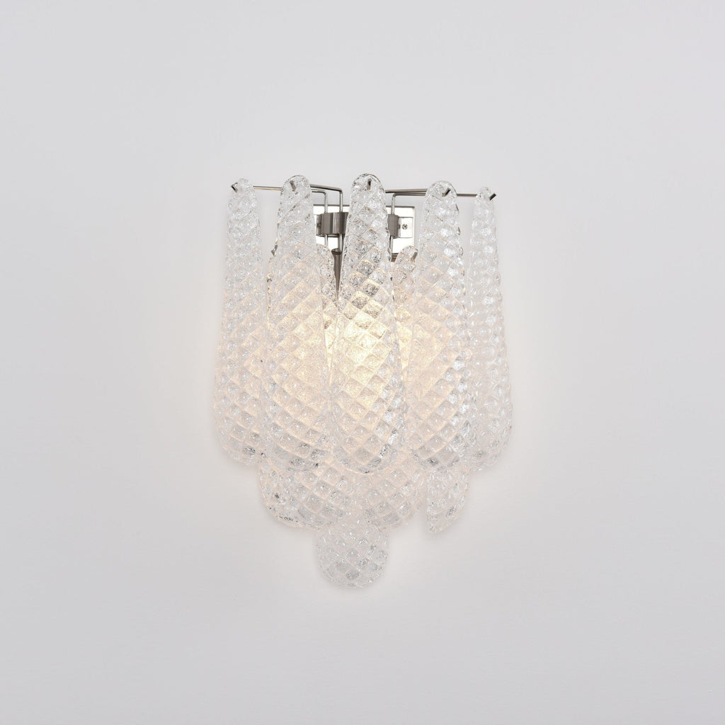 Aurora Applique Murale Rose Larme Verre Florale Artistique - Neutralighting