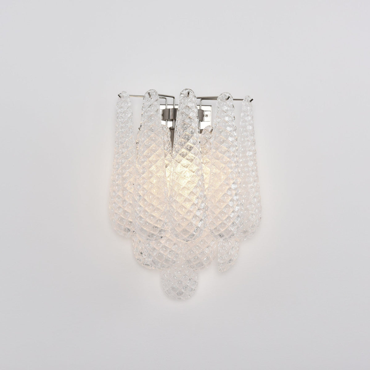 Aurora Applique Murale Rose Larme Verre Florale Artistique - Neutralighting