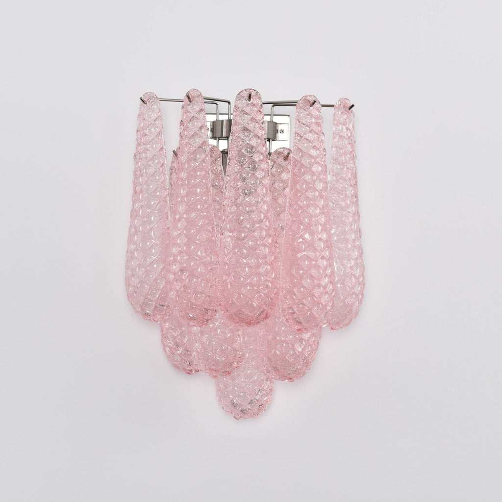 Aurora Applique Murale Rose Larme Verre Florale Artistique - Neutralighting
