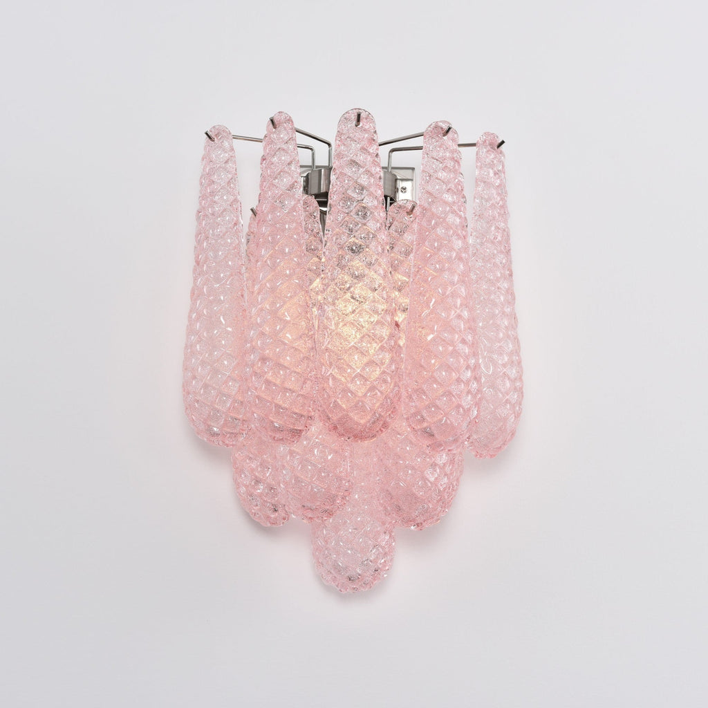Aurora Applique Murale Rose Larme Verre Florale Artistique - Neutralighting