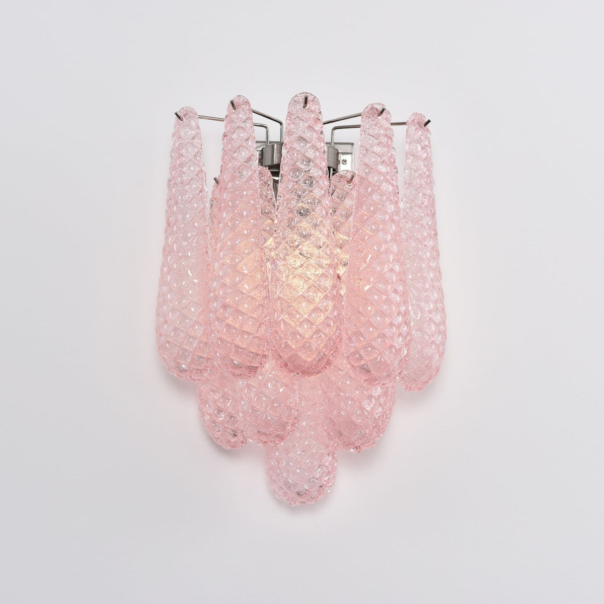Aurora Applique Murale Rose Larme Verre Florale Artistique - Neutralighting