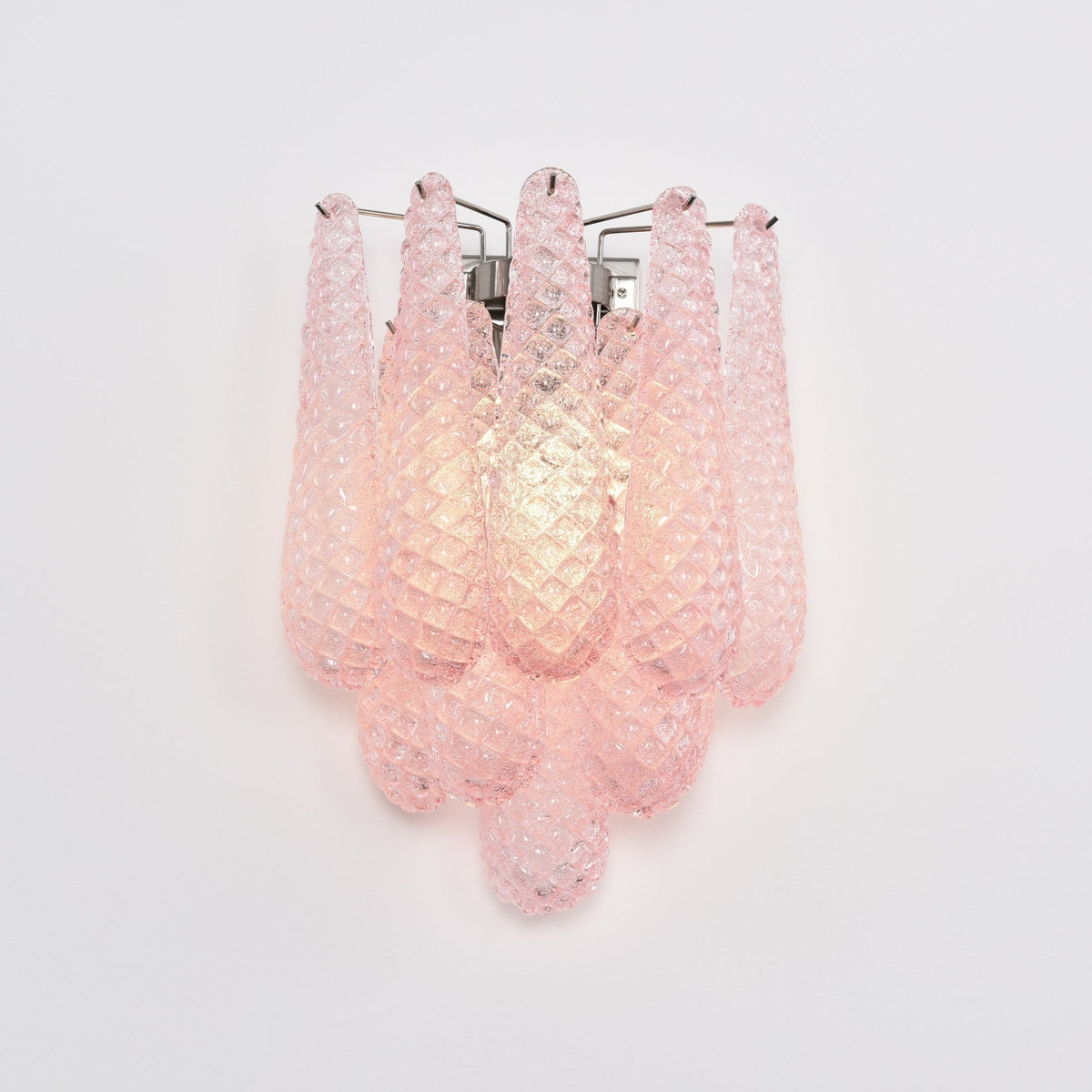Aurora Applique Murale Rose Larme Verre Florale Artistique - Neutralighting
