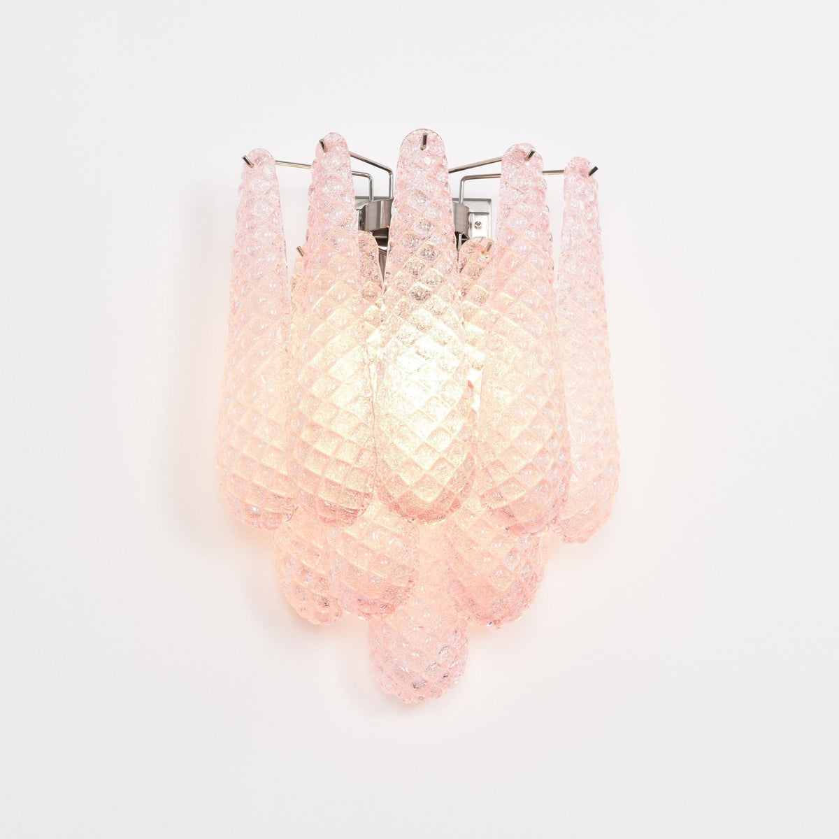 Aurora Applique Murale Rose Larme Verre Florale Artistique - Neutralighting